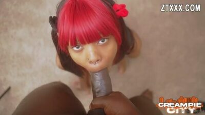 Petite Baezy riding and getting Creampie
